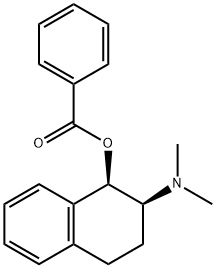 1-Naphthalenol, 2-(dimethylamino)-1,2,3,4-tetrahydro-, benzoate (ester), cis- (9CI) 구조식 이미지