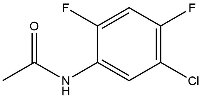 N-(5-Chloro-2,4-difluorophenyl)acetamide Structure