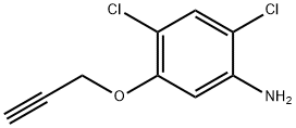 Benzenamine, 2,4-dichloro-5-(2-propyn-1-yloxy)- Structure