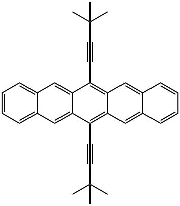 6,13-bis(tert-butylethynyl)pentacene Structure