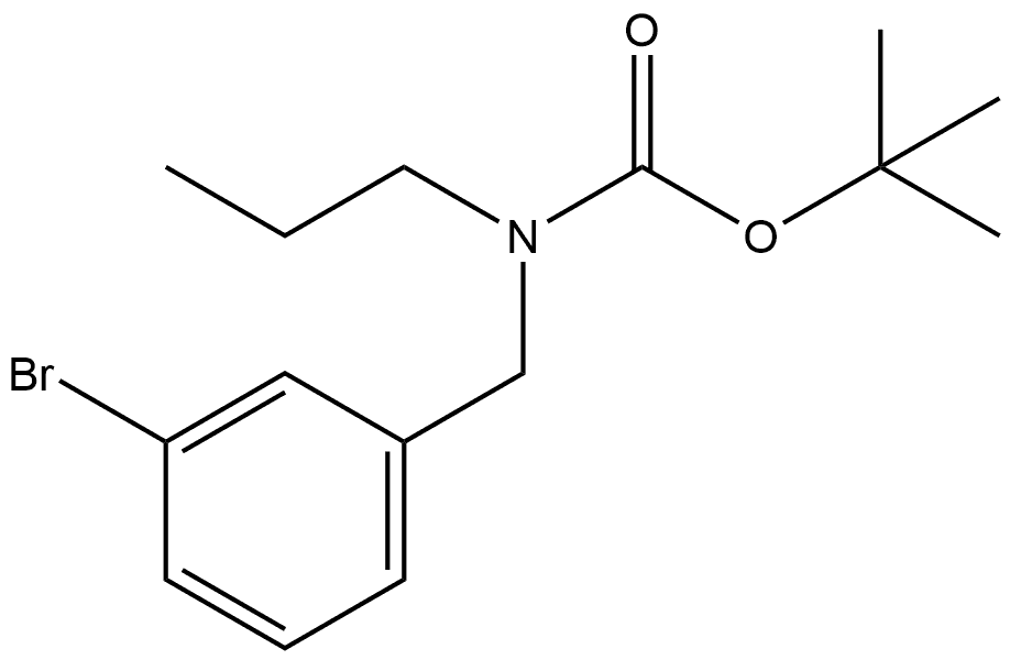 Carbamic acid, [(3-bromophenyl)methyl]propyl-, 1,1-dimethylethyl ester (9CI) 구조식 이미지
