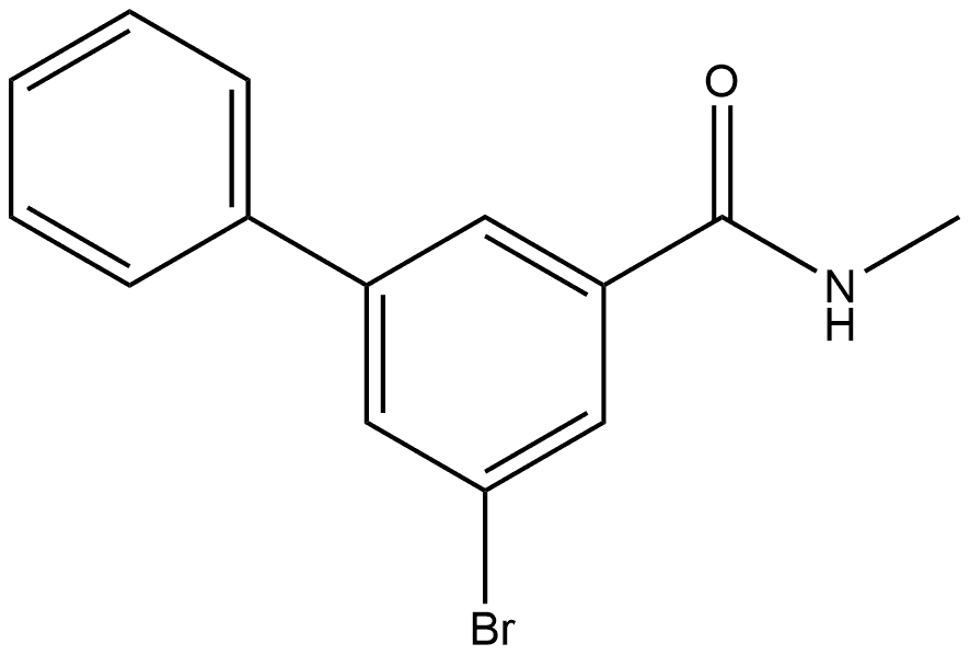 5-Bromo-N-methyl[1,1'-biphenyl]-3-carboxamide Structure