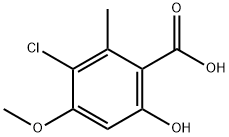 Benzoic acid, 3-chloro-6-hydroxy-4-methoxy-2-methyl- Structure