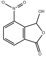 1(3H)-Isobenzofuranone, 3-hydroxy-4-nitro- 구조식 이미지