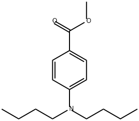 Benzoic acid, 4-(dibutylamino)-, methyl ester 구조식 이미지