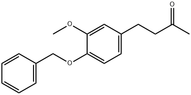 2-Butanone, 4-[3-methoxy-4-(phenylmethoxy)phenyl]- 구조식 이미지