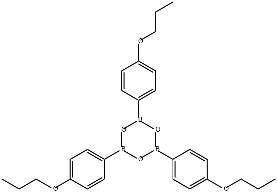 Boroxin, tris(4-propoxyphenyl)- (9CI) Structure