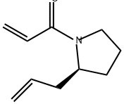 2-Propen-1-one, 1-[(2S)-2-(2-propen-1-yl)-1-pyrrolidinyl]- 구조식 이미지