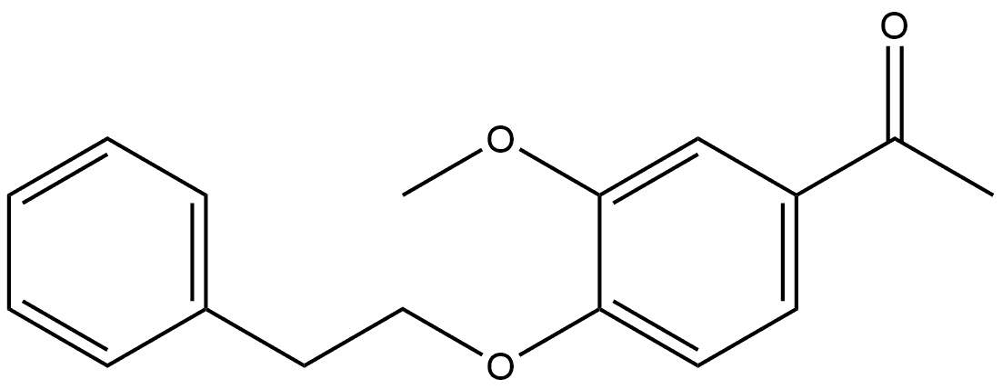 1-[3-Methoxy-4-(2-phenylethoxy)phenyl]ethanone Structure