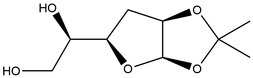 3-Deoxy-1,2-O-(1-methylethylidene)-α-D-xylo-hexofuranose Structure