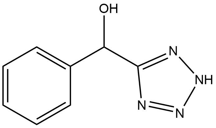 2H-Tetrazole-5-methanol, α-phenyl- 구조식 이미지