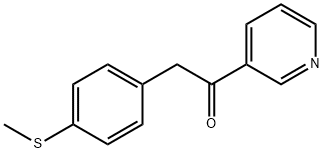 Ethanone, 2-[4-(methylthio)phenyl]-1-(3-pyridinyl)- 구조식 이미지