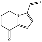 3-Indolizinecarboxaldehyde, 5,6,7,8-tetrahydro-8-oxo- Structure