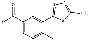 5-(2-Methyl-5-nitrophenyl)-1,3,4-thiadiazol-2-amine Structure