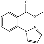 Benzoic acid, 2-(1H-pyrazol-1-yl)-, methyl ester Structure