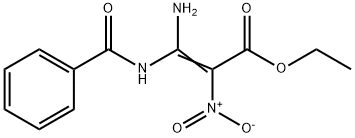 2-Propenoic acid, 3-amino-3-(benzoylamino)-2-nitro-, ethyl ester Structure