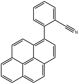 Benzonitrile, 2-(1-pyrenyl)- 구조식 이미지