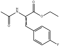 2-Propenoic acid, 2-(acetylamino)-3-(4-fluorophenyl)-, ethyl ester Structure