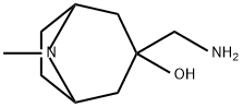 8-Azabicyclo[3.2.1]octan-3-ol, 3-(aminomethyl)-8-methyl- 구조식 이미지