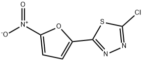 1,3,4-Thiadiazole, 2-chloro-5-(5-nitro-2-furanyl)- 구조식 이미지