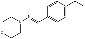 (E)-N-(4-ethylbenzylidene)morpholin-4-amine Structure