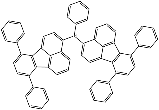 3-Fluoranthenamine, N-(7,10-diphenyl-3-fluoranthenyl)-N,7,10-triphenyl- Structure