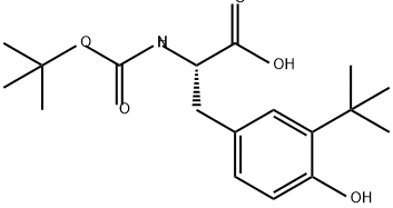 L-Tyrosine, N-[(1,1-dimethylethoxy)carbonyl]-3-(1,1-dimethylethyl)- Structure