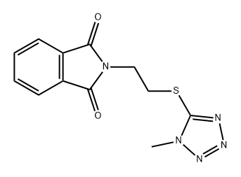 1H-Isoindole-1,3(2H)-dione, 2-[2-[(1-methyl-1H-tetrazol-5-yl)thio]ethyl]- Structure