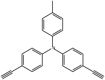 Benzenamine, 4-ethynyl-N-(4-ethynylphenyl)-N-(4-methylphenyl)- Structure