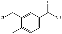 Benzoic acid, 3-(chloromethyl)-4-methyl- Structure