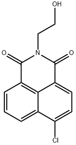 1H-Benz[de]isoquinoline-1,3(2H)-dione, 6-chloro-2-(2-hydroxyethyl)- Structure