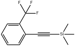 Benzene, 1-(trifluoromethyl)-2-[2-(trimethylsilyl)ethynyl]- 구조식 이미지
