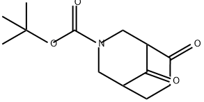 3-Azabicyclo[3.3.1]nonane-3-carboxylic acid, 6,9-dioxo-, 1,1-dimethylethyl ester Structure