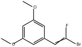 Benzene, 1-(2-bromo-2-fluoroethenyl)-3,5-dimethoxy- 구조식 이미지