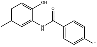 Benzamide, 4-fluoro-N-(2-hydroxy-5-methylphenyl)- Structure