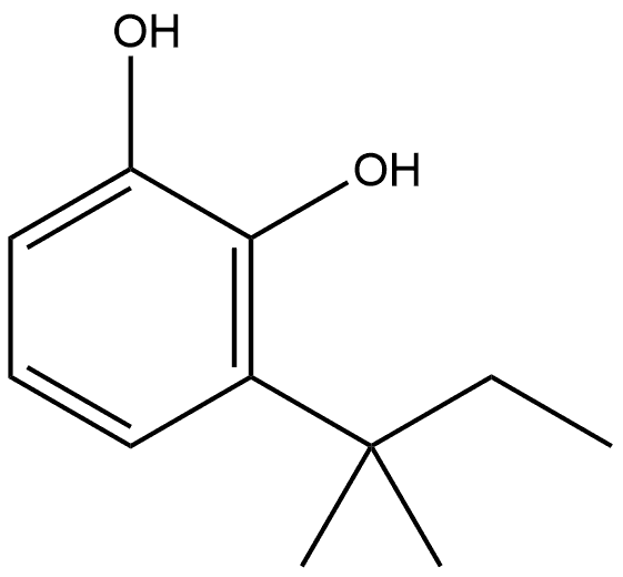 3-(1,1-Dimethylpropyl)-1,2-benzenediol Structure