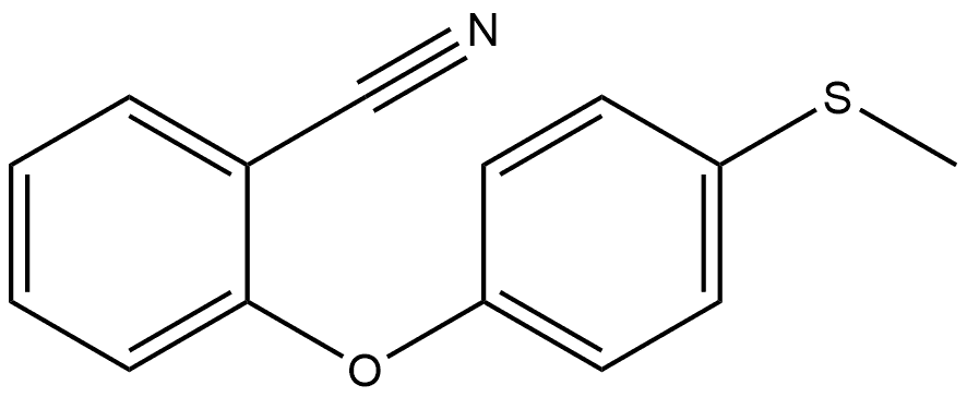 2-[4-(Methylthio)phenoxy]benzonitrile Structure