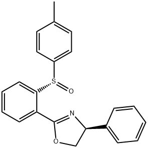 Oxazole, 4,5-dihydro-2-[2-[(S)-(4-methylphenyl)sulfinyl]phenyl]-4-phenyl-, (4S)- 구조식 이미지