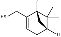 Bicyclo[3.1.1]hept-2-ene-2-methanethiol, 6,6-dimethyl-, (1S,5R)- Structure