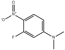 Benzenamine, 3-fluoro-N,N-dimethyl-4-nitro- Structure