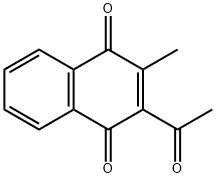 2-Acetyl-3-methylnaphthalene-1,4-dione Structure