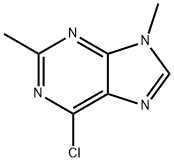 6-Chloro-2,9-dimethyl-9H-purine Structure