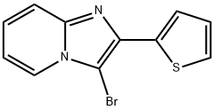 Imidazo[1,2-a]pyridine, 3-bromo-2-(2-thienyl)- Structure