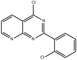 Pyrido[2,3-d]pyrimidine, 4-chloro-2-(2-chlorophenyl)- Structure