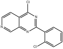 Pyrido[3,4-d]pyrimidine, 4-chloro-2-(2-chlorophenyl)- Structure