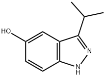 1H-Indazol-5-ol, 3-(1-methylethyl)- 구조식 이미지