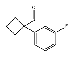 Cyclobutanecarboxaldehyde, 1-(3-fluorophenyl)- 구조식 이미지