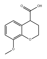 2H-1-Benzopyran-4-carboxylic acid, 3,4-dihydro-8-methoxy- Structure