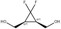 1,2-Cyclopropanedimethanol, 3,3-difluoro-, (1R,2S)-rel- Structure