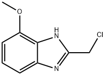 1H-벤즈이미다졸,2-(클로로메틸)-4-메톡시-(9Cl) 구조식 이미지